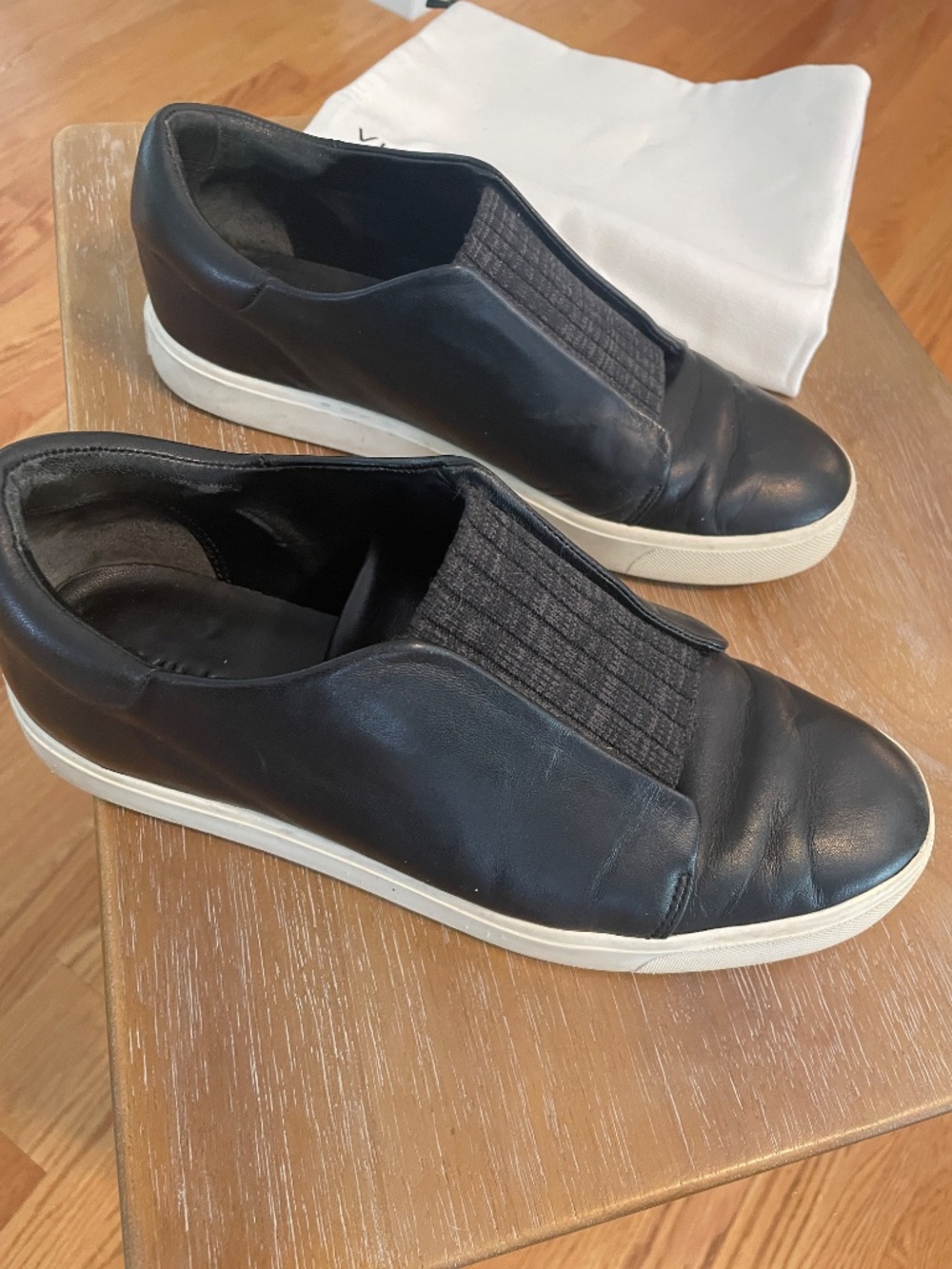 Vince Black Slip on Sneakers